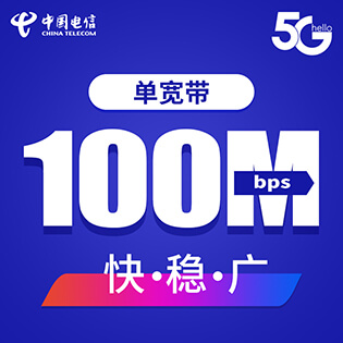 电信100Mbps纯宽带