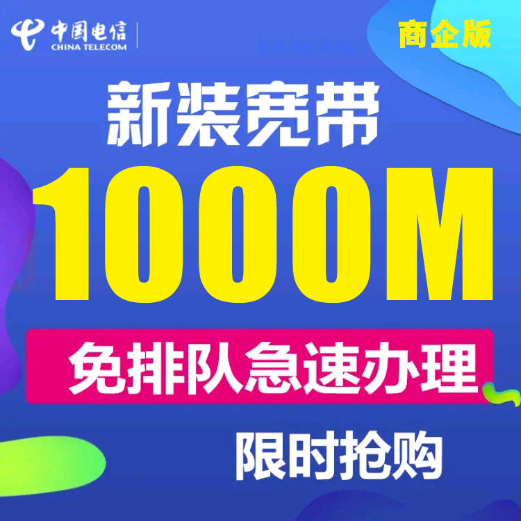 电信1000Mbps宽带融合套餐(按月)