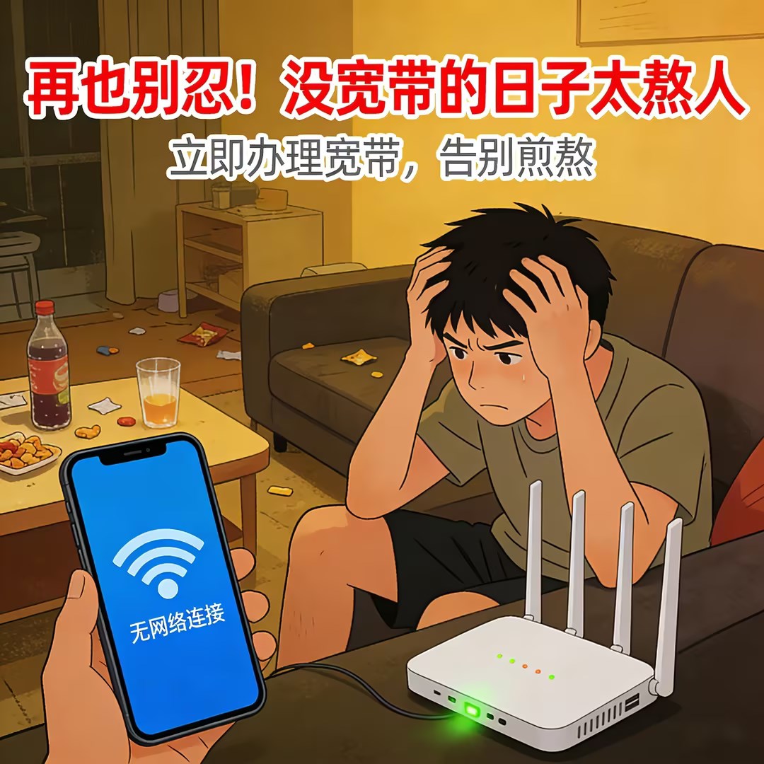 再也别忍！没宽带的日子，真的太熬人了