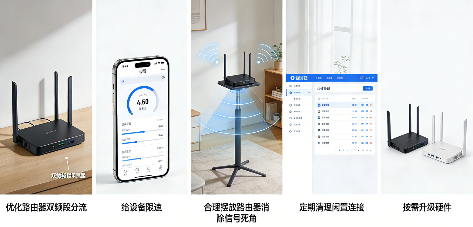 多设备联网就卡顿？5个技巧破解网络拥堵