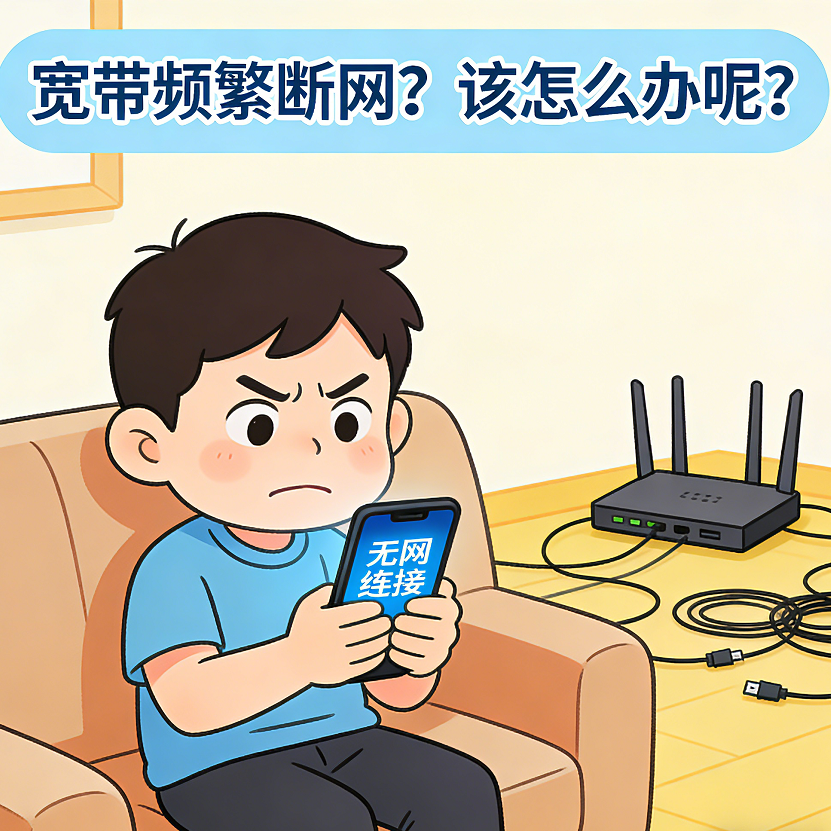 宽带频繁断网？该怎么办呢？