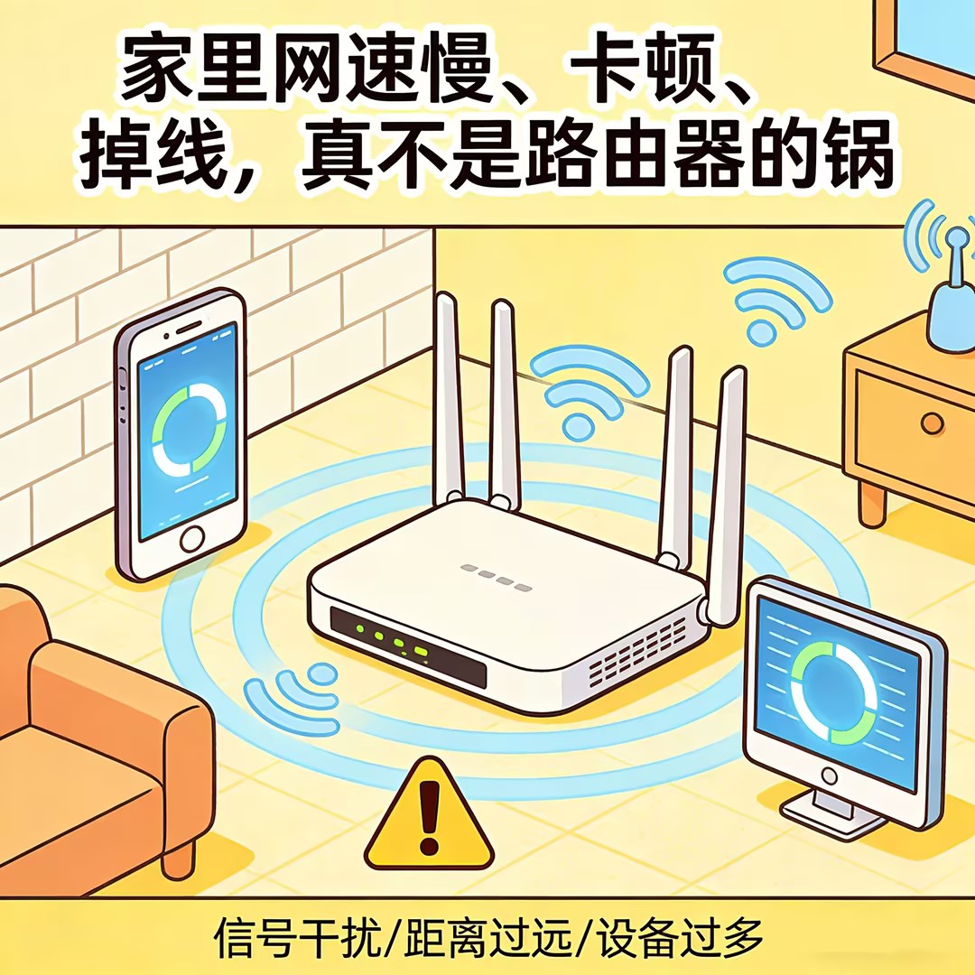家里网速慢、卡顿、掉线，真不是路由器的锅？教你几招轻松提速！